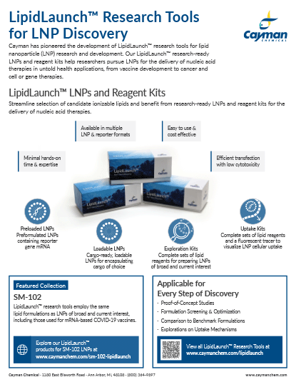 <p>​LipidLaunch™ Research Tools for LNP Discovery<br></p>
